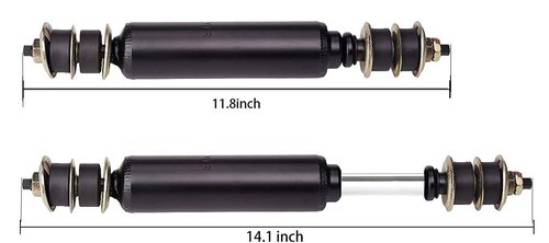 Club Car Rear Shock Absorber for Club Car Ds Electric 1988-up,G&E 2004-up Precedent OEM#102706401 (Two Pieces)