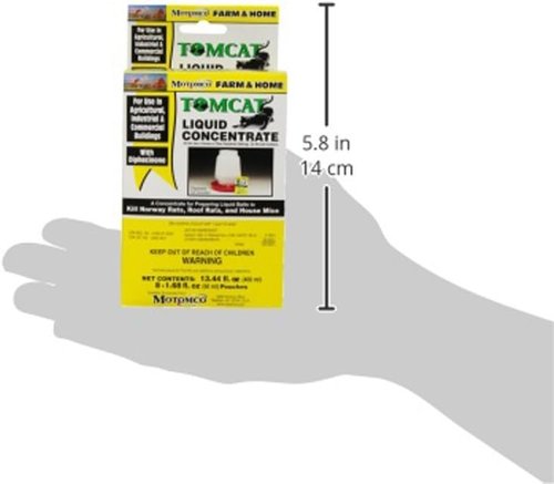 MOTOMCO Tomcat Mouse & Rat Liquid Bait - Concentrated Formula, 1.68 Oz | 8 Pack