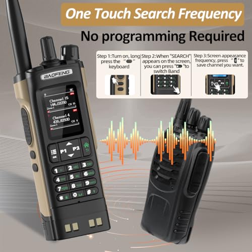 Baofeng DM32UV DMR Ham Radio Handheld Two-Way Radio with GPS - Brown