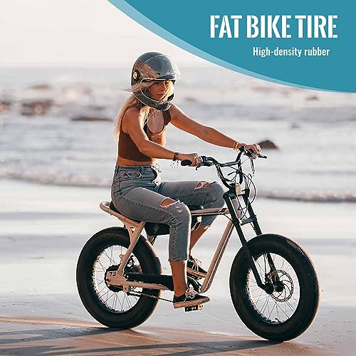 20x4.0 Inch Fat Tire Replacement Set for E-Bikes - 2 Tires + 2 Tubes & Levers