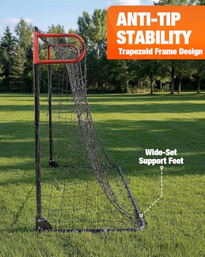 8x5 FT Foldable Soccer Goal - Portable Metal Frame, Easy Setup, Family-Size