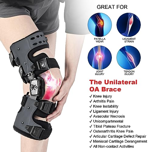 Unloader Knee Brace for Osteoarthritis Pain Relief & Joint Support - Gray