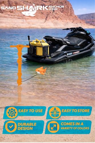 Orange SandShark Sport Boat & Jet Ski Anchor Kit - Shallow Water Anchor System