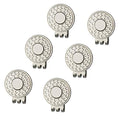 GOLTERS Golf Hat Clip Strong Magnet Value 3 6 Pack Set, Iron Cap Clips with Nickel Craft for Men Women Golfer (6 PCS)