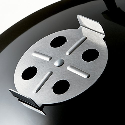 18-Inch Charcoal Smoker for BBQ - Weber Smokey Mountain Cooker with 2 Grates