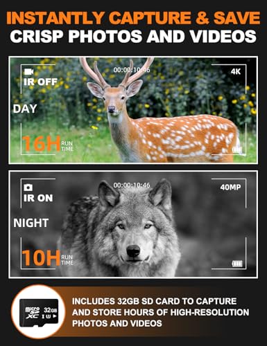 VISIOGEAR Dark Black Night Vision Goggles Eagle 4K Binoculars with 5000mAh Battery & 32GB Card