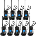 SAMCOM 5W Long Range UHF Two-Way Radios 9 Pack for Construction, Security & Industrial Use