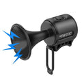LESOVI Electric Bike Horn, 120dB Electronic Bicycle Bell with 300mAh Battery Operated/IPX4 Waterproof, Loud Bike Bell for Adults/Kids (Black, EH-2)