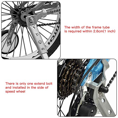 Adjustable Bicycle Training Wheels for 18-22 Inch Bikes - Variable Speed Stabilizer