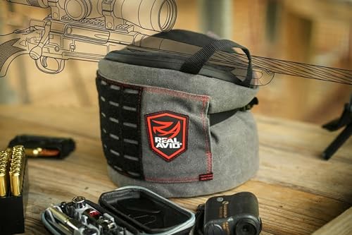 Real Avid Large Adjustable Shooting Rest Bag with Micro-Click Elevation