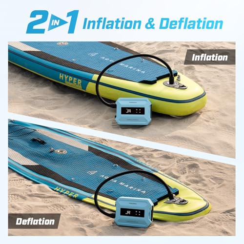 Hydrohero Electric Paddle Board Pump 20 PSI with 96.2Wh Battery for SUP Inflating