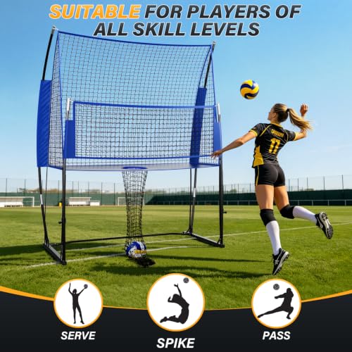 11x8FT Volleyball Net with Height Adjustment & 2-in-1 Training Mode