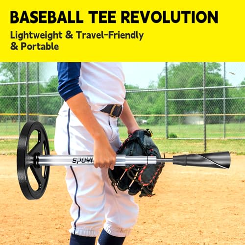 Adjustable Batting Tee for Baseball & Softball 24-46 Inches - Kids & Adults Training Equipment