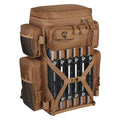 Heavy Duty Fishing Tackle Backpack with 6 Trays & Rod Holders - Open Access Design