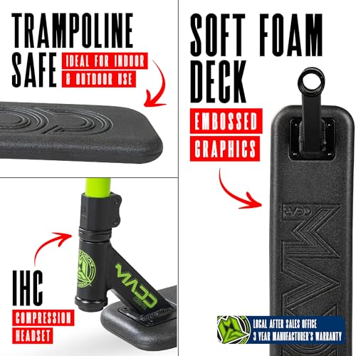 Madd Gear Pro Trick Bounce Trampoline Scooter - Green | Kids, Teens & Adults