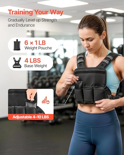 VEVOR Adjustable Weighted Vest for Workout, Running & Strength Training