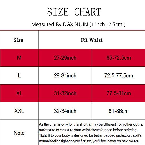 Men's X-Large Padded Football Girdle with 5 Integrated Pads - Hip, Thigh & Tailbone Protector