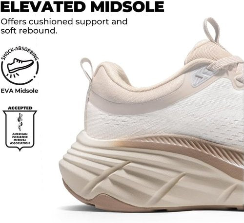 NORTIV 8 Women's Walking Shoes - Comfortable Cushion Sneakers for Active Lifestyle | Breathable Non-Slip Design