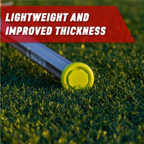 Green Lacrosse End Cap for 1-Inch Shaft - Lightweight & Durable, 2 Pack