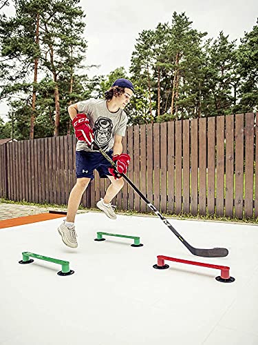 Hockey Stick Handling Aid for Puck Control & Reaction Training – Portable, Adjustable Practice Equipment