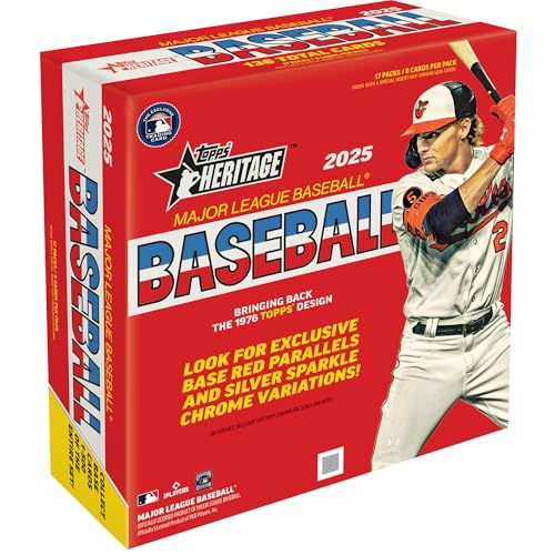 2025 Topps Heritage Baseball Card Mega Box - Collectible Trading Cards Set