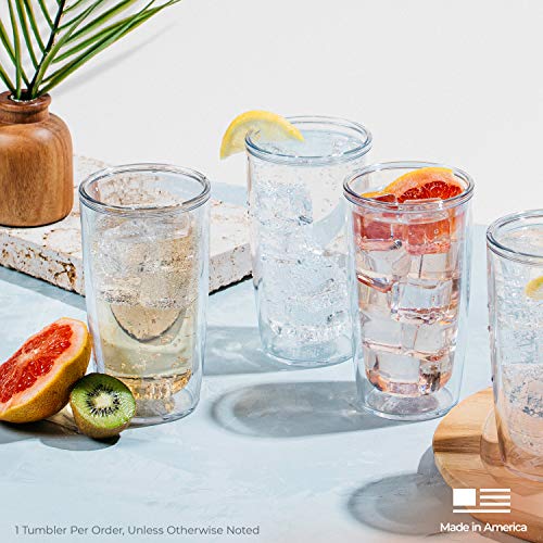 16oz Clear Tervis Tritan Insulated Tumbler Set - Blue Collection, 4-Pack