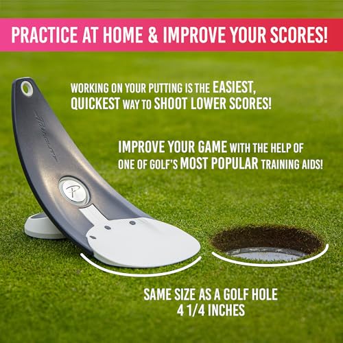 PuttOUT Premium Pressure Putt Trainer - Stone / Single Golf Practice Aid