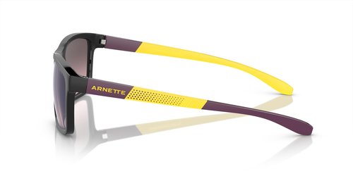 ARNETTE Men's AN4328U Middlemist Universal Fit Rectangular Sunglasses, Black/Rose Gradient Grey Mirrored Blue, 58 mm