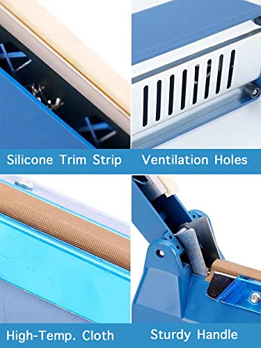 16 Inch Manual Impulse Heat Sealer for Plastic Bags Food Storage