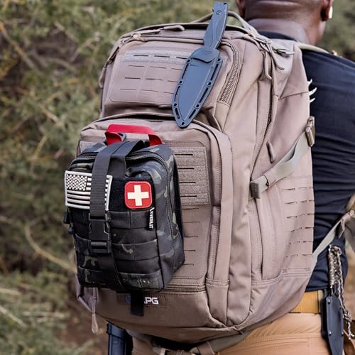 Everlit Black Camo Emergency Trauma Kit with Tourniquet & Splint
