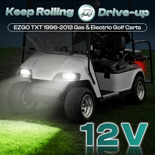 Golf Cart LED Light Kit for EZGO TXT 1996-2013 Headlights & Taillights, Waterproof 12V