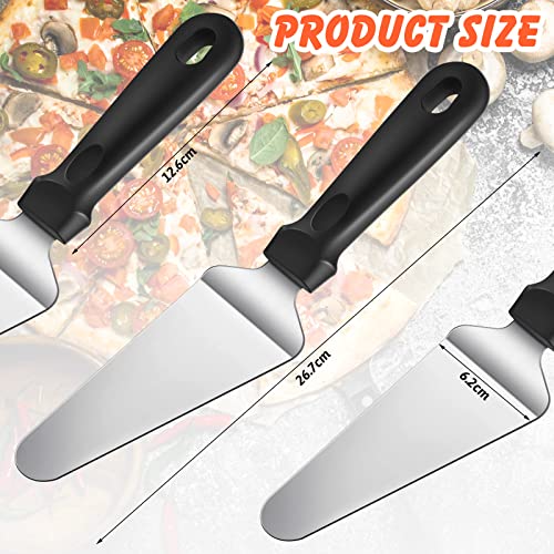 40 Pcs Pizza Spatula Pie Server Set Stainless Steel with Plastic Handle Triangular Shovel for Desserts and Pies - Variation 40