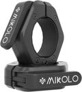 Mikolo Barbell Clamps - 2-Inch Olympic Clips with Anti-Slip TPR Lining & Quick Release for Gym Use