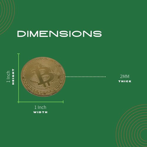 Fun, Crypto Golf Ball Markers Set - Bitcoin Design with Hat Clips (2-Pack)
