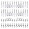 Fishing Spinner Blades Set with Ball Bearings and Spring Pins for DIY Lures