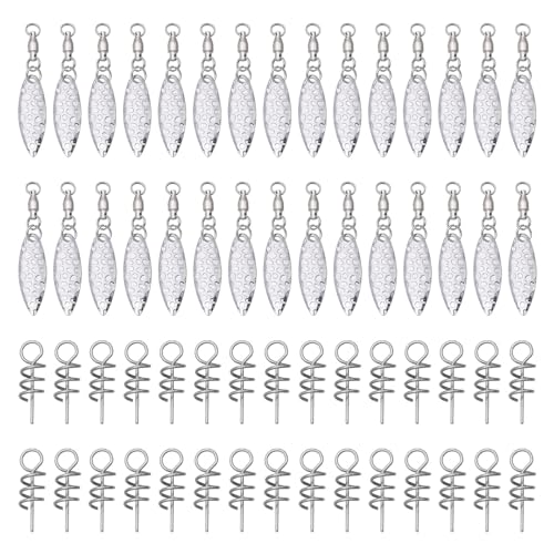 Fishing Spinner Blades Set with Ball Bearings and Spring Pins for DIY Lures