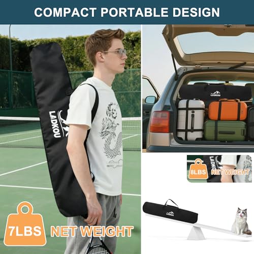 Black Extra Large Tennis Ball Hopper Cart with Wheels & Removable Bag