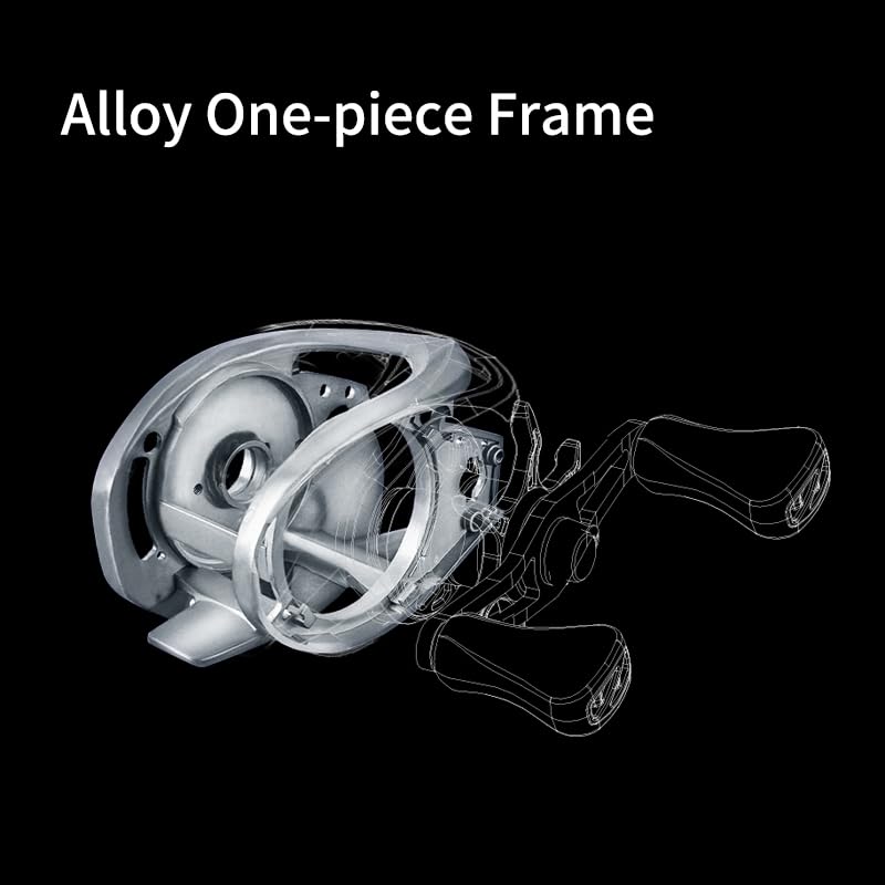 Pure Lure ZANA Left-Hand Baitcasting Reel 13LB Max Drag, Ultralight BFS 4.9oz