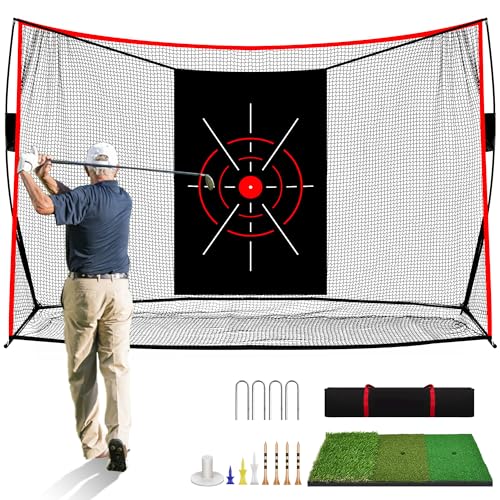 Golf Practice Net 10x7ft Heavy Duty Backyard Chipping & Driving Net with Bag - Variation of THIS listing