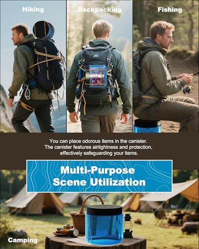 Uimdor Ultralight Waterproof Bear Canister 7.2L Food Storage for Backpacking