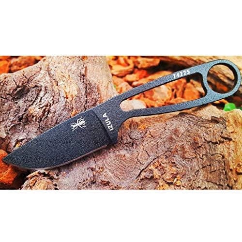ESEE Izula Fixed Blade Knife with Black Blade and Sheath - USA Made
