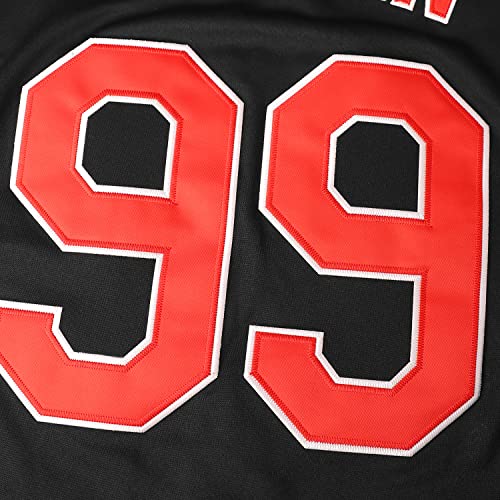 Men's Baseball Jersey 99 Ricky Vaughn 90s Sports Fan T-Shirt Medium Navy