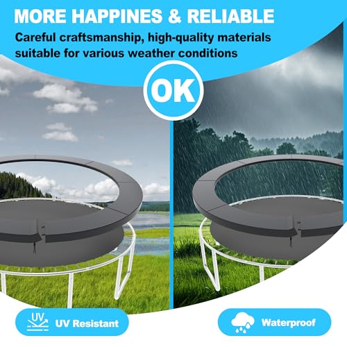 AIVEFEN Black 16FT Waterproof Trampoline Spring Cover Replacement Pad