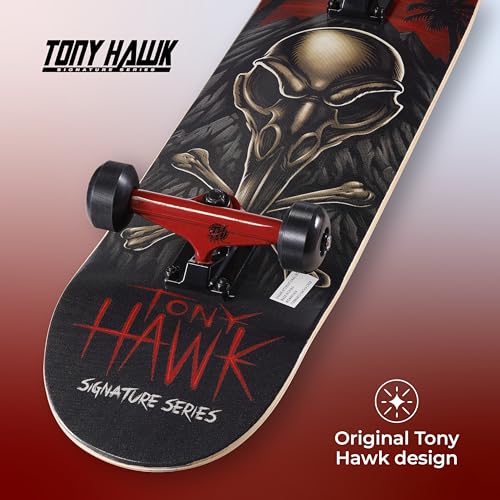 Crossbones Signature Series 31-Inch Kids Skateboard - 9-Ply Maple Deck, Ready to Ride