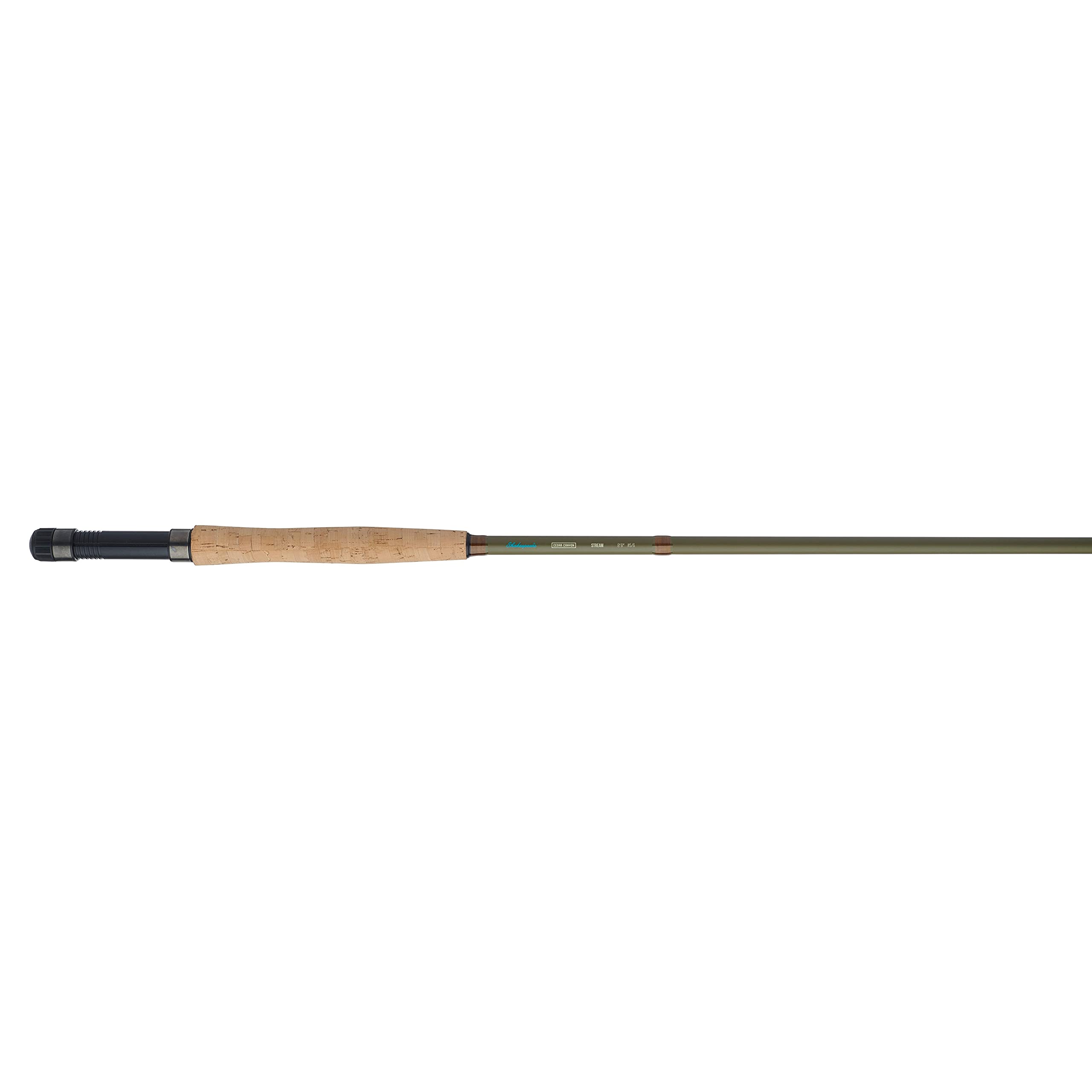 Shakespeare Cedar Canyon Stream Fly Fishing Rod, Olive Green, 8'6" - 5/6wt - 3pc