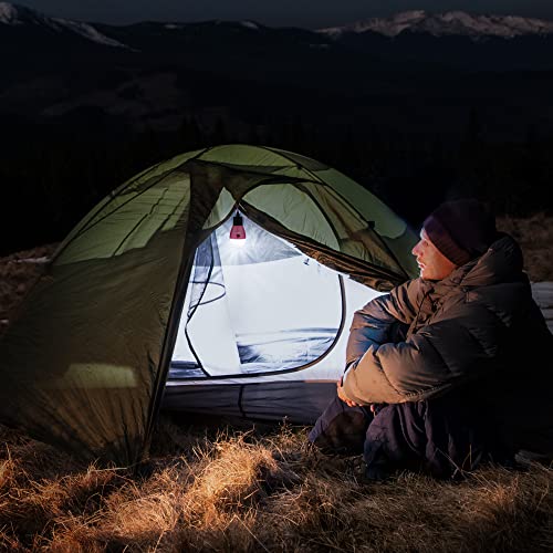 EverBrite Pink Rechargeable Camping Light with 3 Modes & Memory Function - Portable Tent Lantern