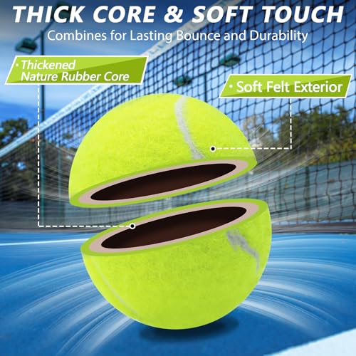 Multi-Color Tennis Balls for Practice & Pets - 90 Pack