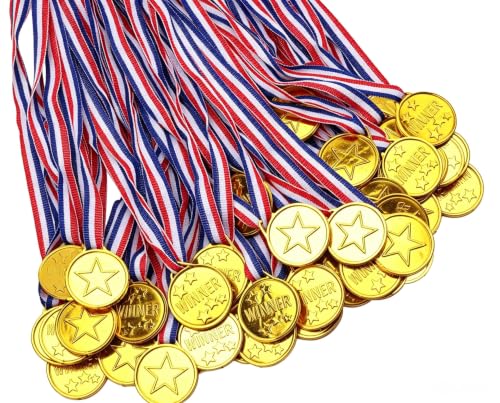 50pcs Gold Medals for Kids Awards Sports Competition Talent Show