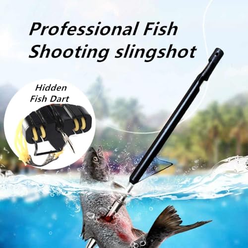 Fishing Slingshot with Metal Reel and Fish Darts - Adult Hunting Catapult