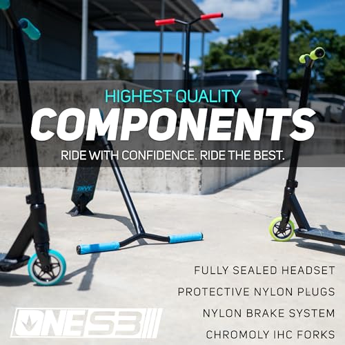 Envy Scooters ONE S3 Stunt Scooter Teal for Kids 6-12 Beginner Freestyle